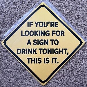 Funny wall sign
